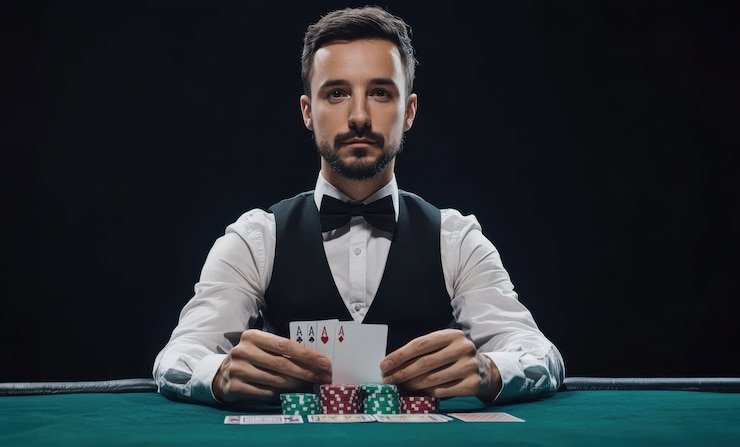 Antarmuka pengguna Speed Baccarat pajak toto menampilkan riwayat tangan, papan skor, dan opsi taruhan